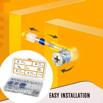Мебель Соединительный кулачок Фитинги Соединительный фитинг Эксцентриковая гайка колеса 75 Pack