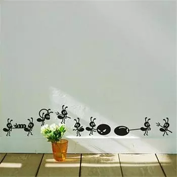 Мебель стикер стены мультфильм муравей украшения стеклянные наклейки зеркало декор окна One Size