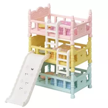 Мебель Sylvanian Families [Детская трехместная кровать] Car-219 ST Mark Сертификация для детей от 3 лет и старше Игрушечный кукольный домик Sylvanian Families EPOCH