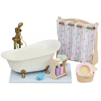 Мебель Sylvanian Families [Набор для ванны/душа] Ka-628 ST Mark Сертификация Для детей от 3 лет и старше Игрушечный кукольный домик Sylvanian Families EPOCH