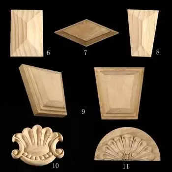 Мебель в европейском стиле, ножки, различные стили, украшения, ремесла, сиденье для шкафа, ножки, домашний декор 5x5cm-1