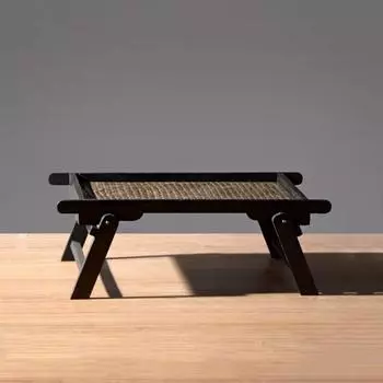 Мебель в тайском азиатском стиле для юго-восточного дома, бамбуковый деревянный поднос, столик для завтрака, кровать, поднос для сервировки, складные ножки, гостиная