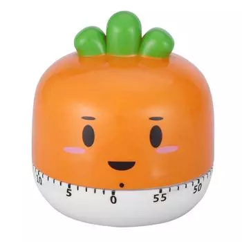 Mechanical Cooking Timer Manual Vegetables Shape Counters for Kitchen Timing Tool(Orange) оранжевый