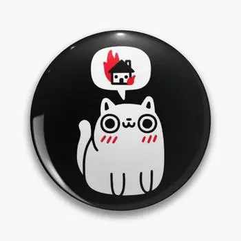 Мечта о разрушении, настраиваемая мягкая пуговица, шляпа с мультяшным рисунком, модный забавный металлический подарок для влюбленных, креативная женская одежда с воротником