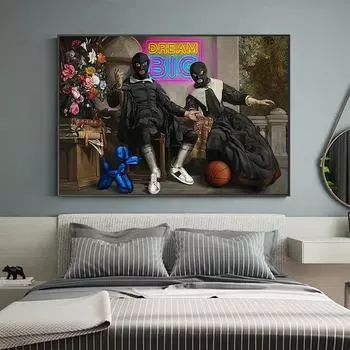 Мечтайте о большой Бонни и Клайде, современное украшение для дома, гостиной, картина маслом, постеры и гравюра, настенное искусство 21cm30cm NoFrame