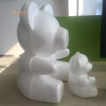 Мечтатель, креативное моделирование медведя из пенопласта, сделай сам, ремесло, украшения для вечеринки на день Святого Валентина, подарок Small белый