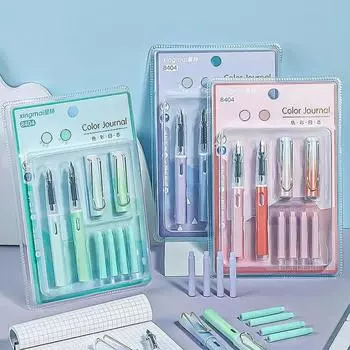 Мечтательная градиентная ручка 0,38 мм, авторучка с синими чернилами, сменная гелевая ручка с чернилами, студенческий подарок, креативные канцелярские принадлежности, школьные канцелярские принадлежности синий