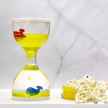 Мечтательный молочно-белый жидкий бриллиантовый масляный песочный таймер - Подарок на День защиты детей