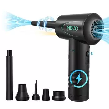MECO ME CA1 Air Duster беспроводной пылесос сжатый пылесборник USB портативный ПК ноутбук автомобильная клавиатура 6000 мАч 50000 об/мин чёрный