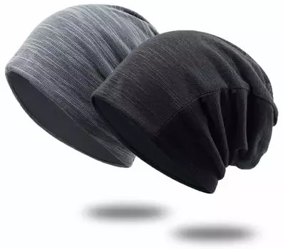 [MECOLO] Вязаная шапка, мягкая марля, простой дизайн, приятная для кожи, не вызывает ощущения стянутости, всесезонная, растягивающаяся, мягкая, хлопок, однотонная, часы-роллеры,