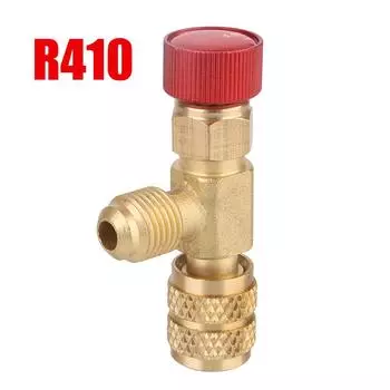 Медь 1/4 R22 R410 Предохранительный адаптер клапана переменного тока Заливное соединение Ремонт кондиционера и фторид 1 шт. R410