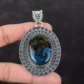 Медь Арбуз Турмалин Кулон Стерлингового Серебра 925 Кулон Дизайнерские Ювелирные Изделия Ручной Работы Винтаж Кулон Ювелирные Изделия Из Натурального Драгоценного Камня Для Подарка