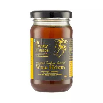 Мед и специи Центрально-индийские леса Дикий мед, несмешанный из дремучих лесов 8.8 Ounce