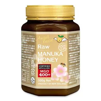 Мед манука Angelbean, произведенный в Новой Зеландии с отчетом об анализе, натуральный ненагретый мед, 500 г, MGO400+, NPA12+