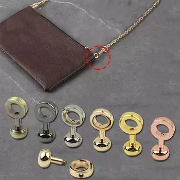 Медь Заменить Цепь Пряжка Шпильки Заклепки Молния Трансформировать Пряжка Повторно Используемая Женская жёлтый/золотой