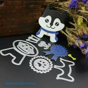 Медаль чемпиона, вырубные штампы для собак, металлический трафарет, сделай сам, скрапбукинг, альбом, бумажная карта, тиснение, ремесло, высечка, животное