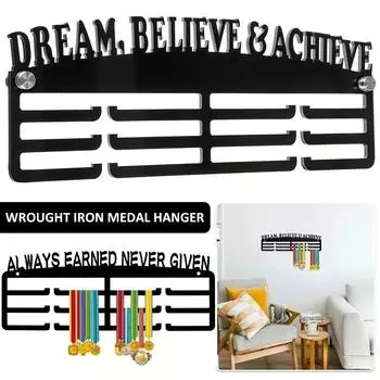 Medal Display Rack Metals Medal Display Holder Hanging Gymnastics Medal Holder Medal Holder with Inspirational Words For Bedroom United States