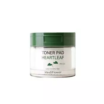 MEDI FLOWER Toner Pad Heartleaf 180 мл / 60 подушечек