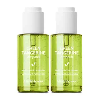 Medi Flower Whitening & Anti-Wrinkle Green Tangerine Ampoule 50ml*2Pcs