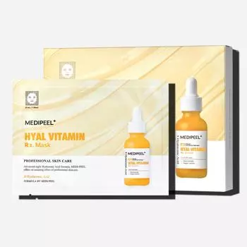 MEDI-PEEL 8 Гиалуроновая кислота Hyal Vitamin Rx. Маска 25мл*10мл, Увлажняющая, Корейская косметика, Kbeauty, пробник 25ml x 5ea
