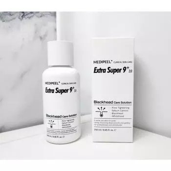 Medi-Peel Extra Super 9 Plus 2.0 Original смягчитель кожного сала, сияние воды, удаление черных точек, ключ для очищения пор, отшелушивание кожного сала, уход за кожным салом, 2 шт.. 250мл