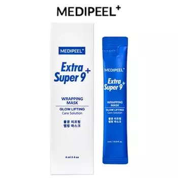 [MEDI-PEEL] Extra Super 9 Plus Glow Lifting Обертывающая маска 4 мл x 4 шт.