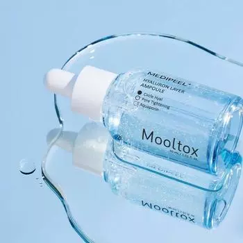 MEDI-PEEL Hyaluron Layer Mooltox Ampoule 30 мл, Увлажнение, Корейская косметика, Kbeauty, образец