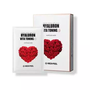 MEDI-PEEL Hyaluron Vita Toning Ampoule Mask Set 10pcs AUTHENTIC STORE