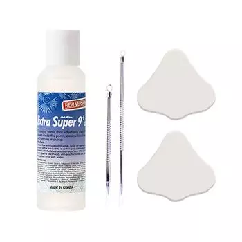 Medi-Peel Medi-Peel UPGRADE Extra Super 9 Plus 2.0 100 мл + экструдер для удаления кожного сала + хлопковая салфетка для носа (10 листов) 2, 100мл, 1