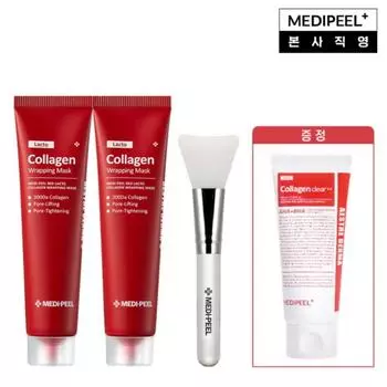[Medi-Peel] Красная коллагеновая маска-обертывание 70 мл*2 + силиконовая кисть