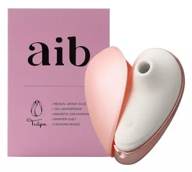 Media aib Tulipa Massager Suction для женщин Вибратор Силиконовый Love Goods Новичок Японский производитель Тихий Suction Водонепроницаемый Чехол В комплекте USB