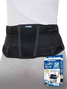 Media Aid Waist Supporter Firmly Guard Waist Light M Black Light Support Unisex Medical Manufacturer Corset Adjustable Lightweight [Официальный магазин]
