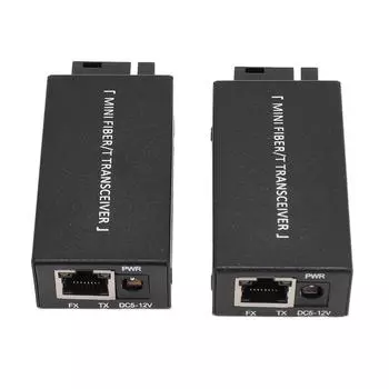 Медиаконвертер Ethernet 25 км 100M одномодовый Tx1310 нм Rx1550 нм SC DC5V1A Мини-оптоволокно US Plug
