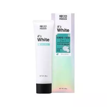 Median It s White Отбеливатель для зубов со вкусом копья, 60 г, 1 шт., 60 г