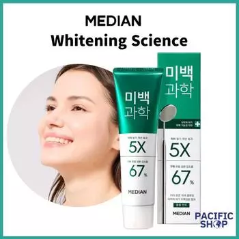 [MEDIAN] Зубная паста Whitening Science, 100 г *2 clean mint x 3