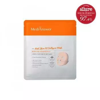 MediAnswer Укрепляющая маска против морщин MediAnswer Real Skin Fit Коллагеновая маска 1 шт.