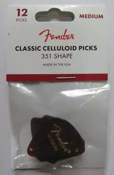 Медиатор Classic 351 Medium Celluloid, Форма, (12) [элемент]