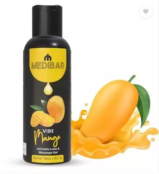 medibar Lube со вкусом манго, нелипкий, против пятен, 100% безопасный смазочный материал (100 мл)