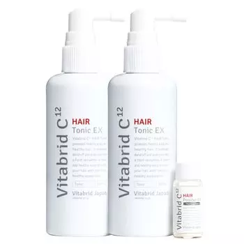 Medicated hair growth agent Vitabrid C Hair Tonic Set EX 220ml of growth hair growth product card / 3.0g (set 2) [Hair quasi-drug tonic] [Genuine