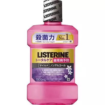 Medicated Listerine Total Care Mild Fresh Bouquet Flavor 1000mL Non-Alcoholic