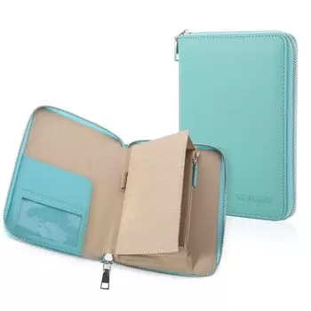 Medicine notebook large mother and child notebook hospital with pen bill coin W14 x H20 x a convenient case for storing insurance mother and child синий
