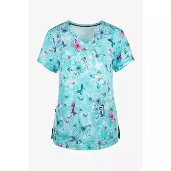 Медицинская форма медсестры клиника медсестра бабочка рабочая одежда больница футболка футболка с коротким рукавом блузка сиделка работающая женщина медицинская S