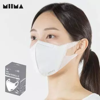 Медицинская маска MIMA маленького размера 30 шт. (KF94) белый/черный, выбери 1 Small White 30 Pieces KF94