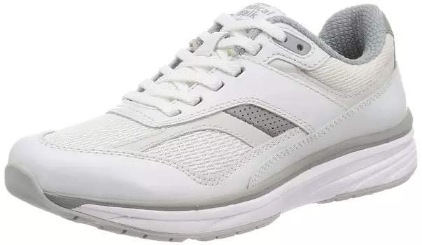 Медицинская обувь для ходьбы, оснащенная SHM для предотвращения проблем с коленями KV78401 см 3E [Asahi Walk] Женская 25,0 белый