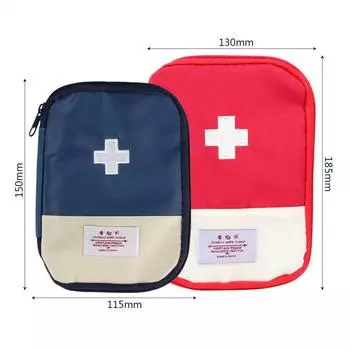 Медицинская сумка для путешествий на открытом воздухе, аварийный комплект для выживания, портативный тканевый Оксфорд, мини-автомобильная аптечка, сумка для домашнего хранения лекарств S синий