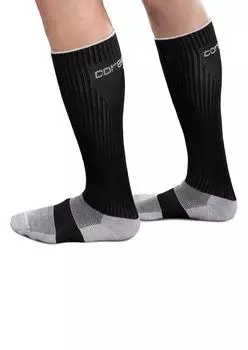 Медицинские компрессионные носки Core Sports High Socks THERAFIRM Эластичные чулки Компрессионные носки 15-20 мм рт. ст. (XL, Черный)