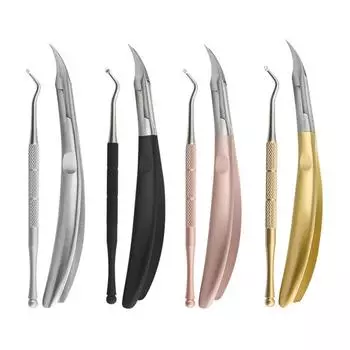 Медицинские кусачки для ногтей для толстых или вросших ногтей Машинки для стрижки ногтей на ногах, триммер 1pc розового золота