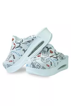 Медицинские тапочки унисекс, кожаные сабо-мулы, тапочки, ортопедическая противопотовая подошва, удобные нескользящие сабо