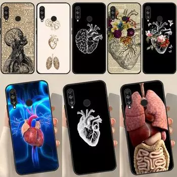Медицинский чехол с изображением человеческих органов и сердца для Honor 50 8X 9X 10i, чехол для Huawei P30 P40 Lite P50 P20 Pro P Smart 2019 Nova 5T Honor 10i or 20i