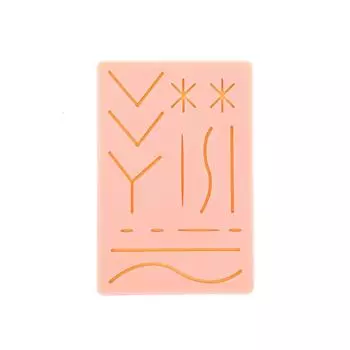 Медицинский обучающий силиконовый коврик для наложения швов Аксессуары для практики наложения швов